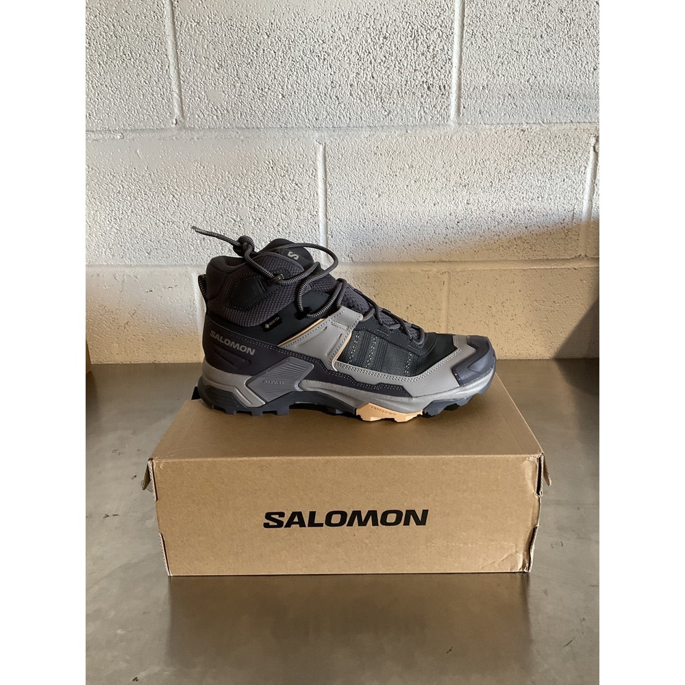 Salomon X Ultra 5 Mid GTX Hiking Boots Women's Size 9.5 Nine Iron/Gull New Other